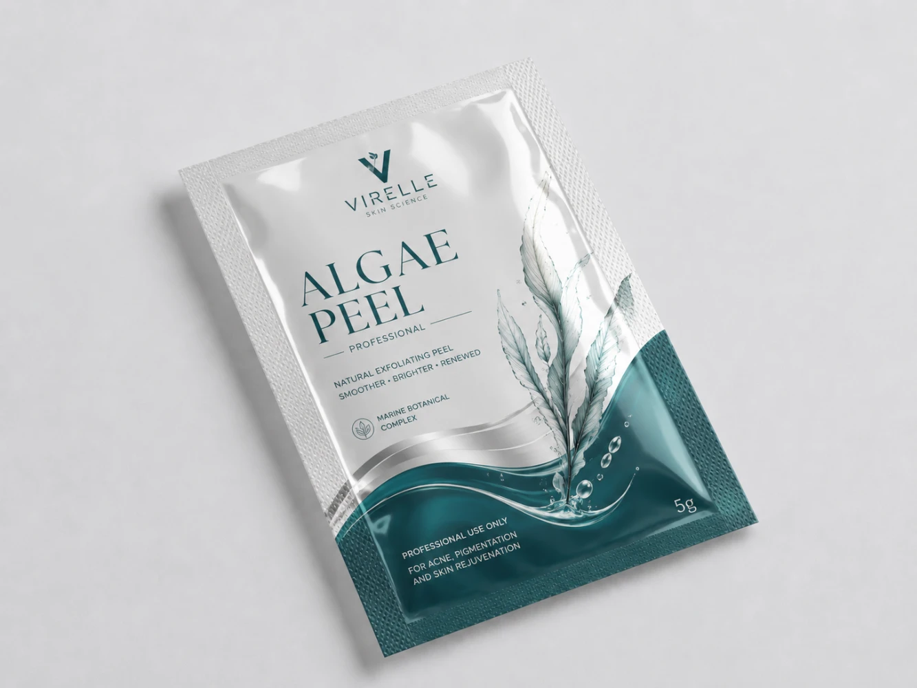 Gloss lamination finish on flat pouch — high shine surface for vibrant color printing
