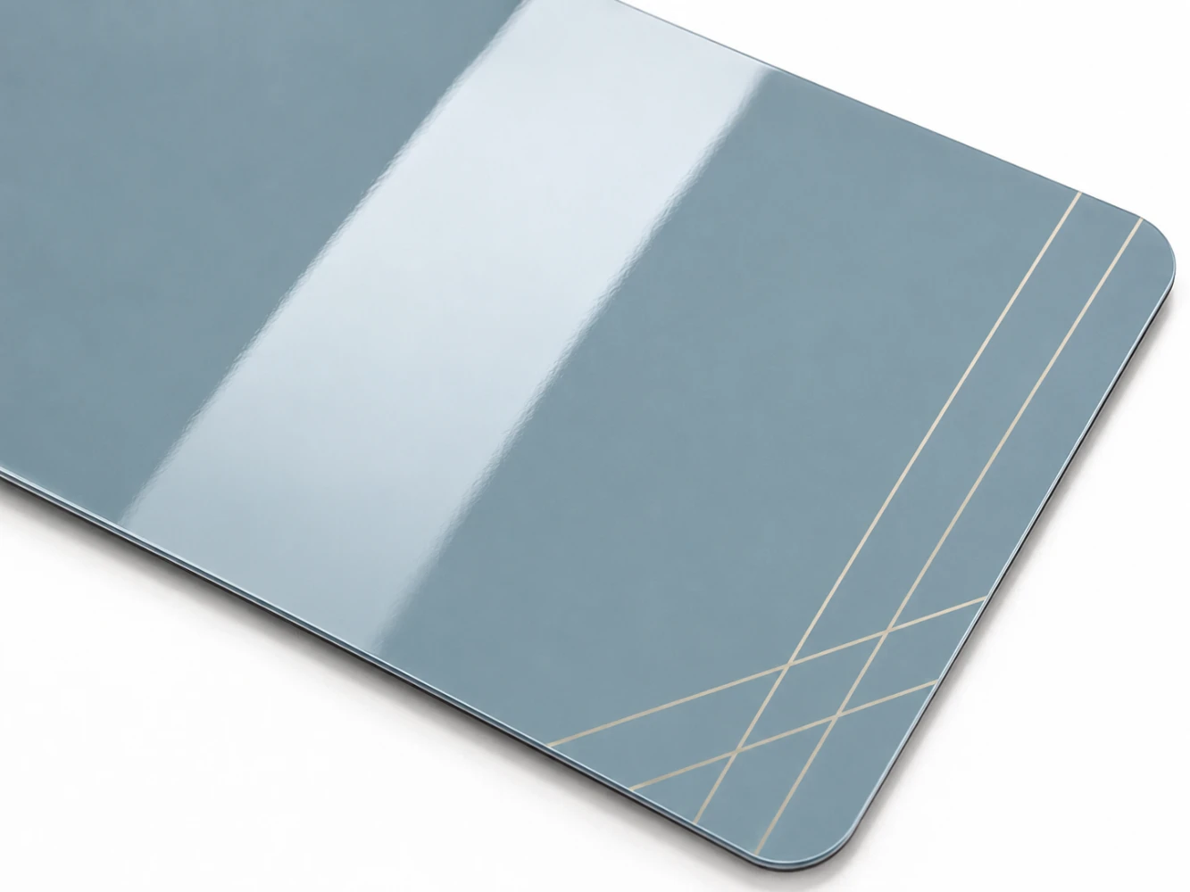 Gloss lamination finish — high shine surface for vibrant color printing