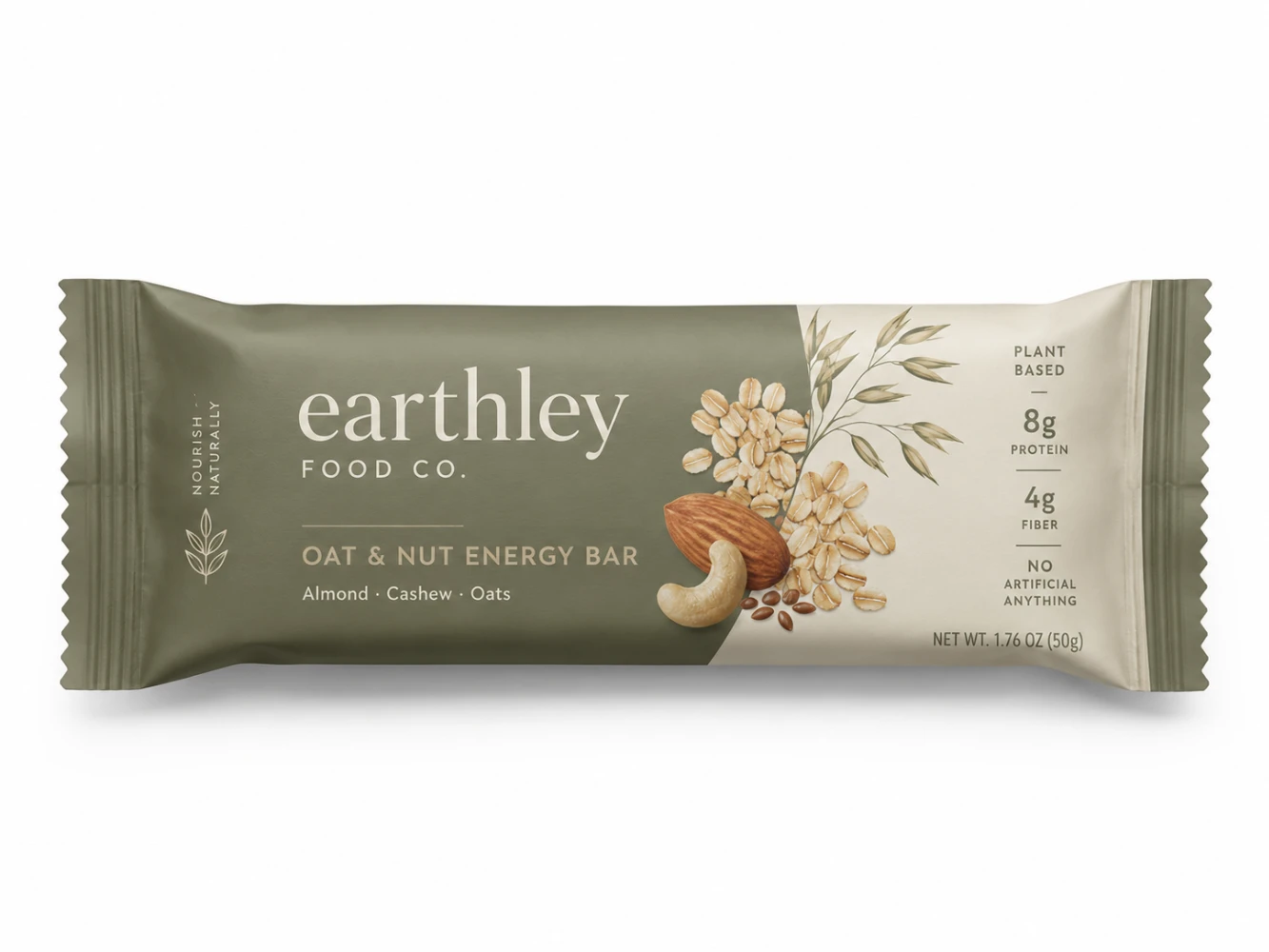 Matte lamination finish on pillow bag — understated elegant surface for premium packaging