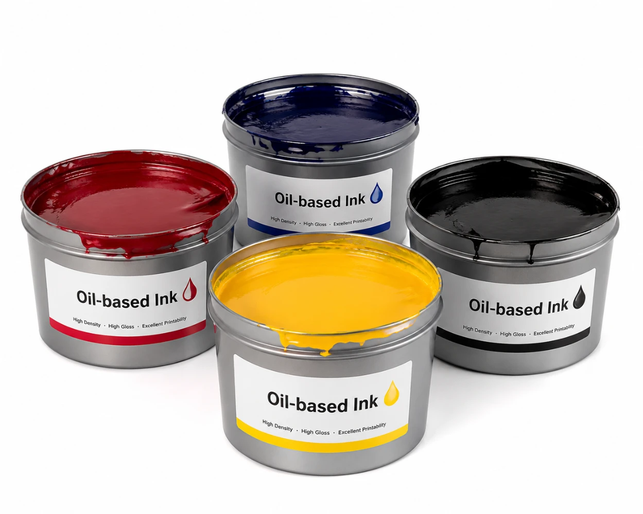 Oil-based printing ink — high-quality color output for large volume production runs