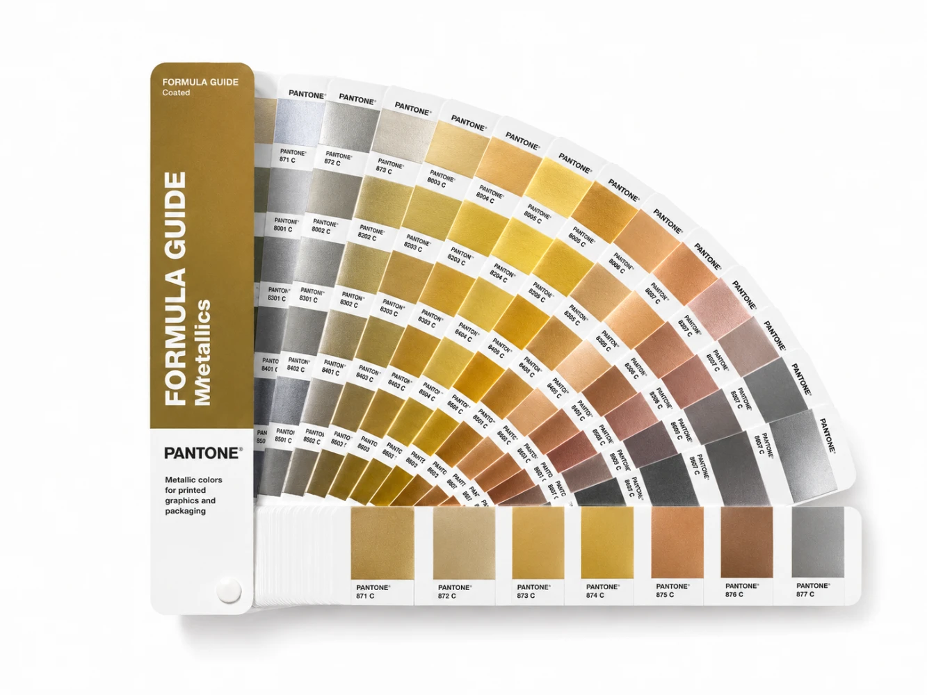 Pantone metallic ink — precise metallic color matching for premium brand printing
