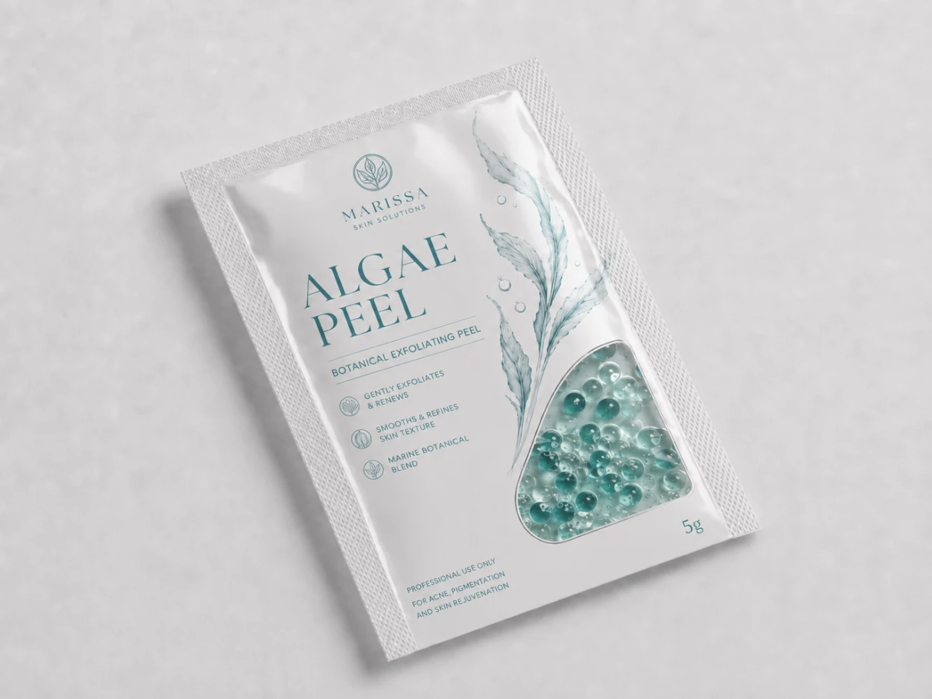 Clear window on flat pouch — showcasing product inside for retail shelf appeal