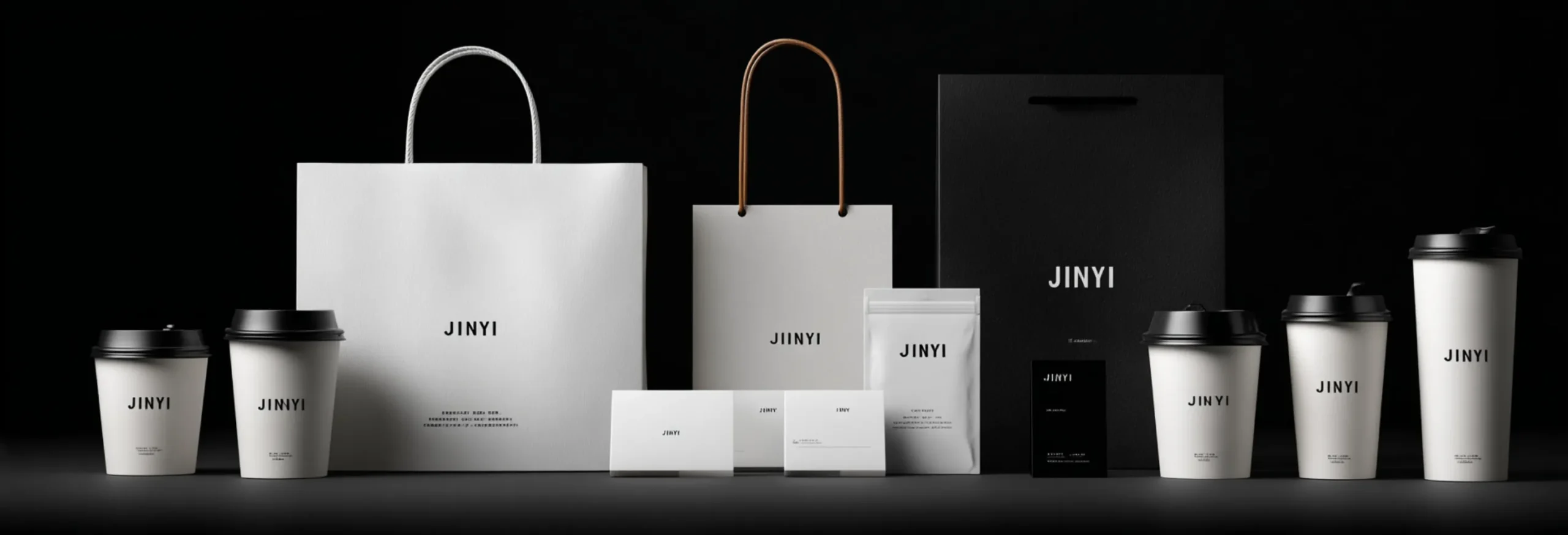 Paper cups and tote bags