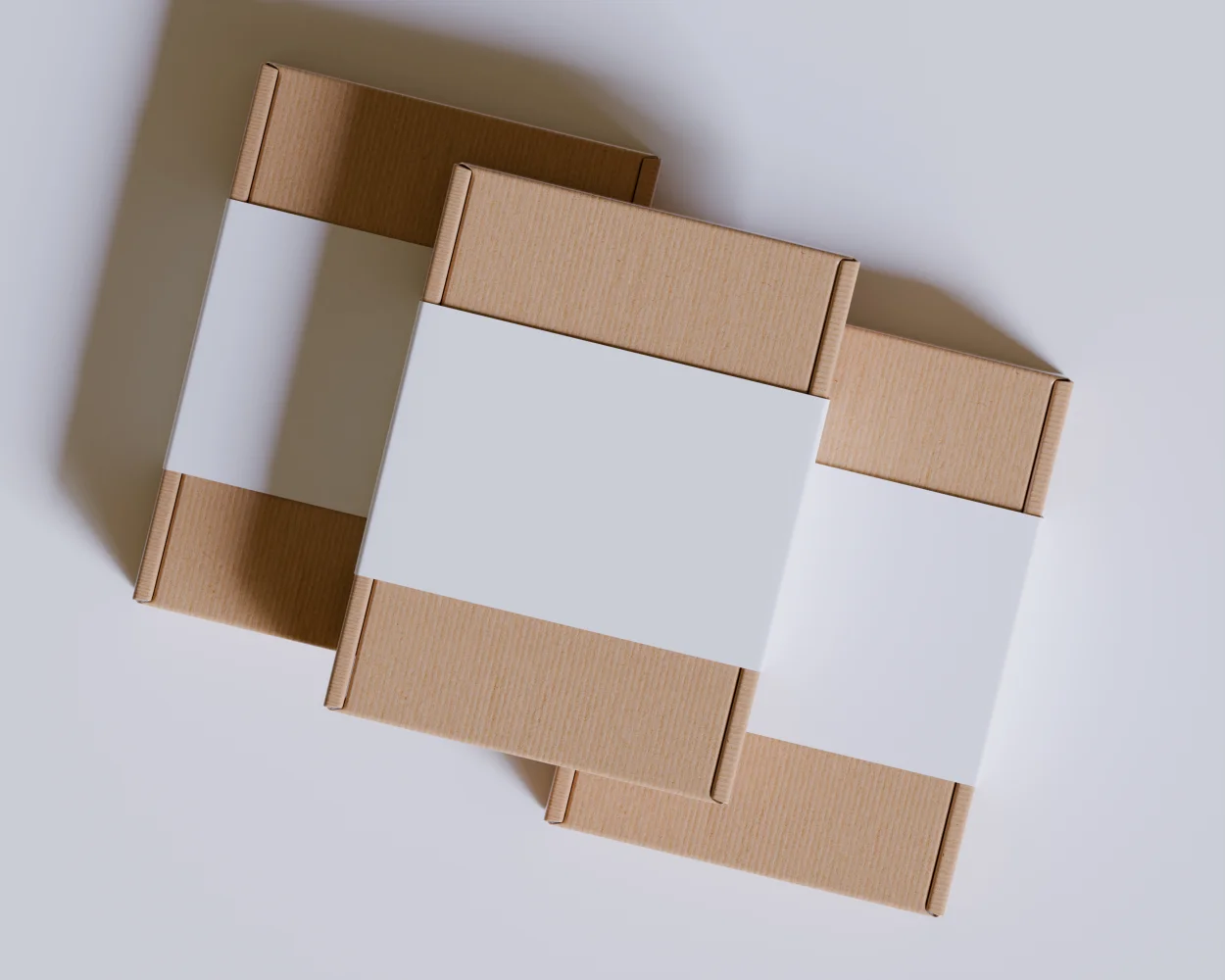 Shipping boxes used to protect products during transportation.