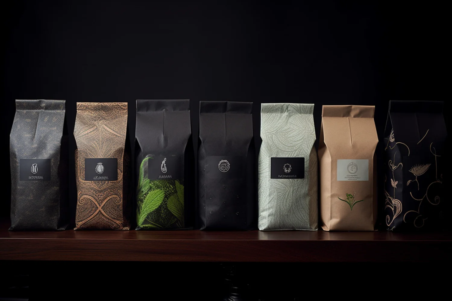 Packaging bags for tea