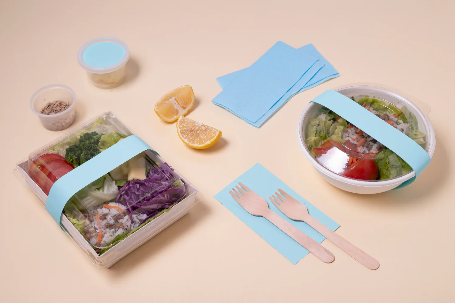 Flexible packaging boxes for display purposes.