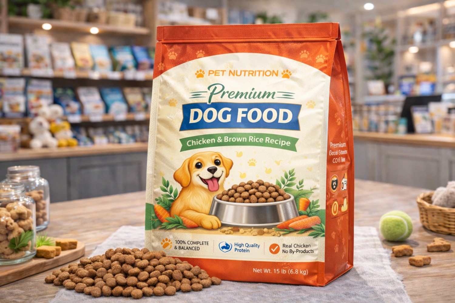 pet food flat bags