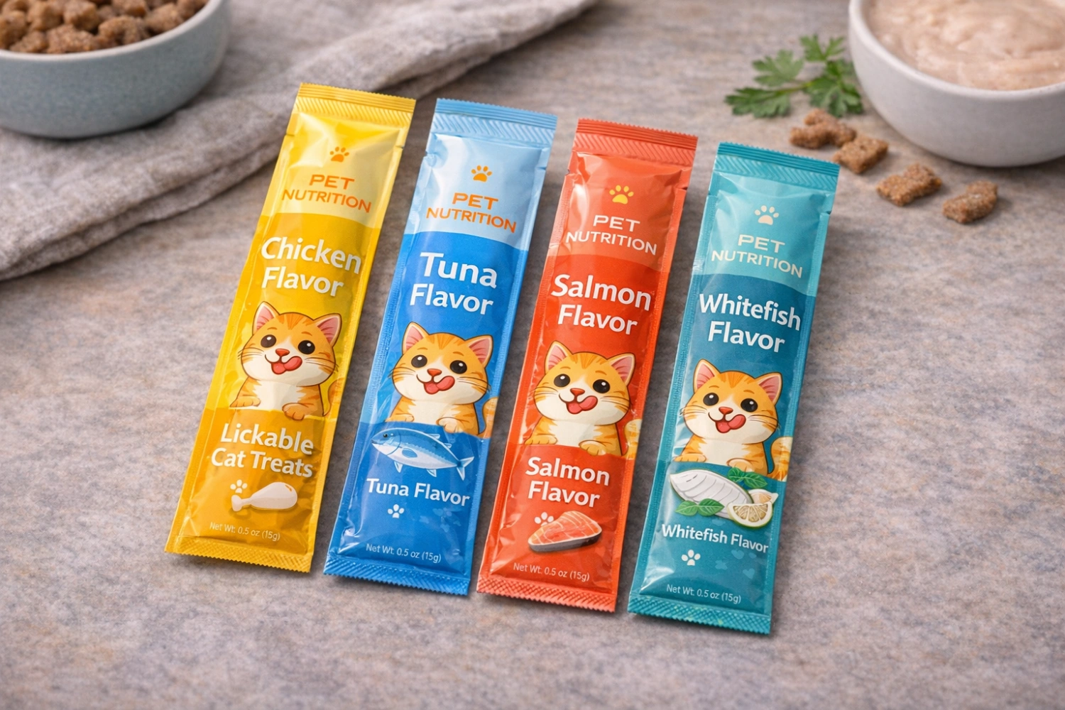 sachets : stick packs