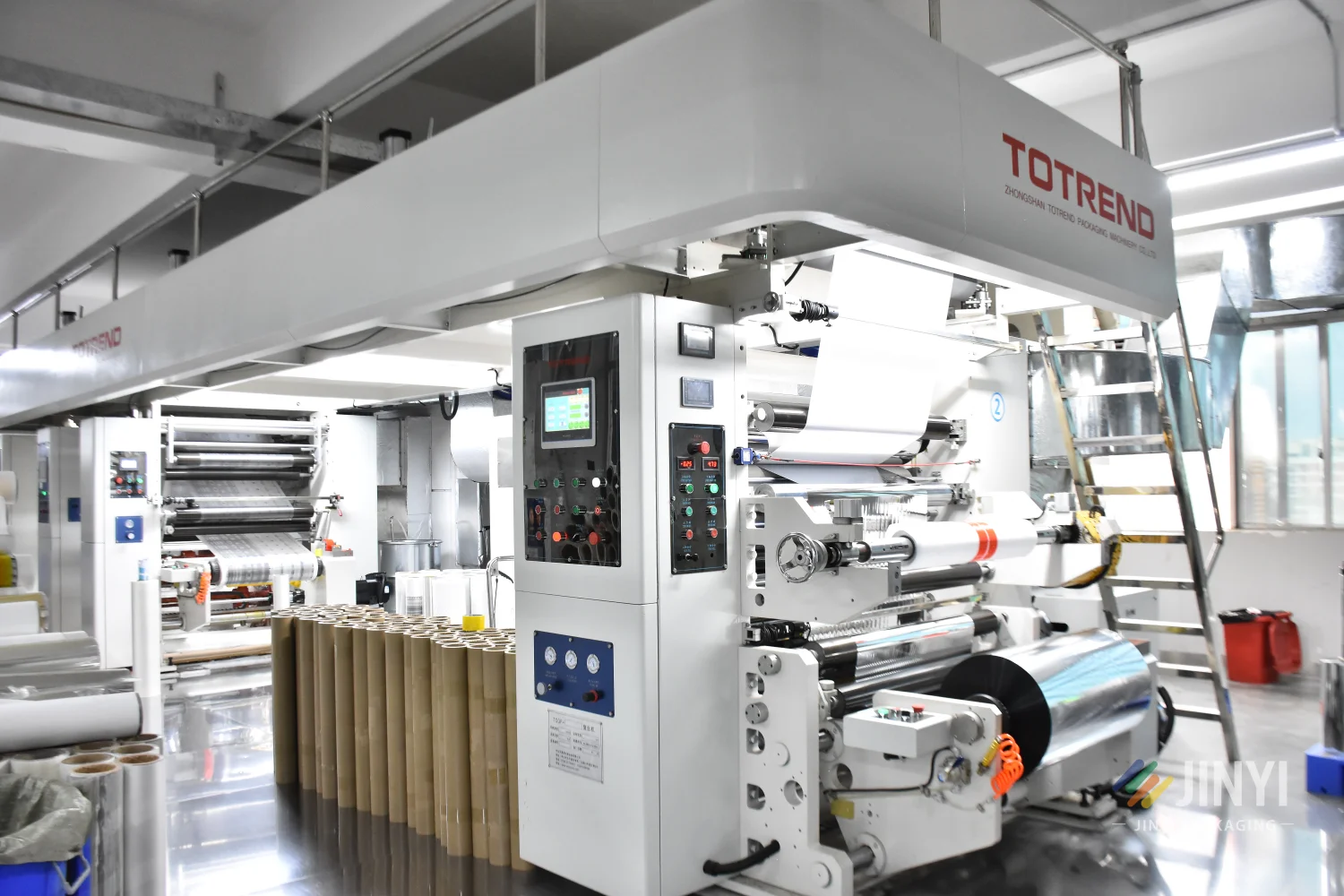 JINYI curing room for laminated flexible packaging film — controlled temperature and humidity for full adhesive bond strength