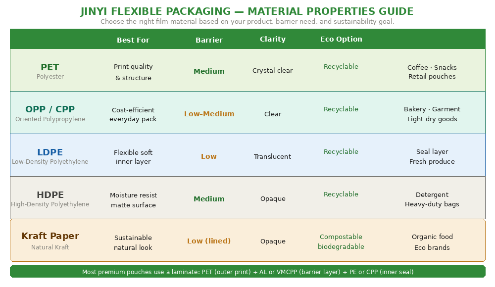jinyi material properties guide