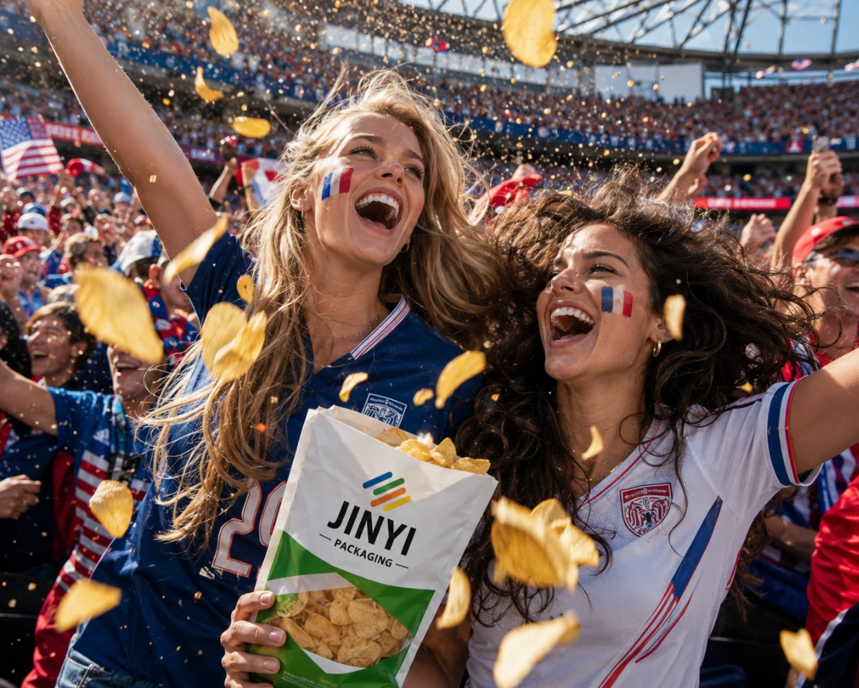 jinyi packaging world cup 2026 stadium fans snack pouch